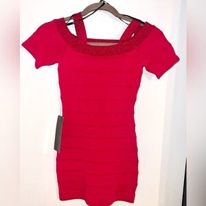 bebe Bandage Style Long Top NWT Size XS